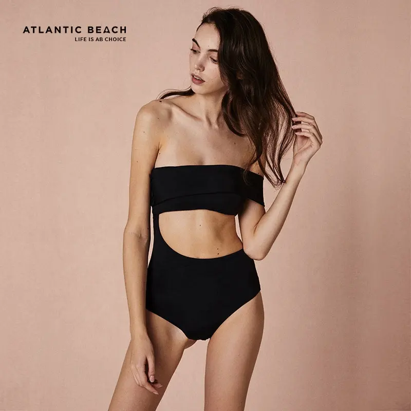 Atlantic Beach Strapless Sexy Style One Piece Women Swimwear For Beach Girl Ins Type Swimsuit