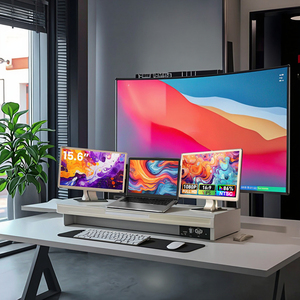 Kwumsy 15,6 \ "Pantalla de portátil Triple Monitor IPS Plug and Play Tipo-C para Mac Windows Chrome Android para todos los tamaños Laptop - Product Image 1