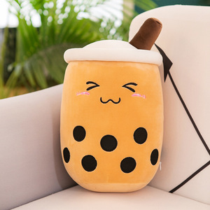 现货批发24厘米35厘米50厘米70厘米Peluche Plushies Kawaii可爱毛绒珍珠杯形玩具泡泡奶茶波巴毛绒玩具