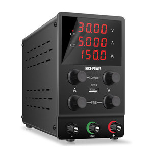 ナイスパワーSPS305 30V 5A無停電DC電源ブラックデジタルディスプレイ携帯電話修理用220V入力50Hz出力 - Product Image 1