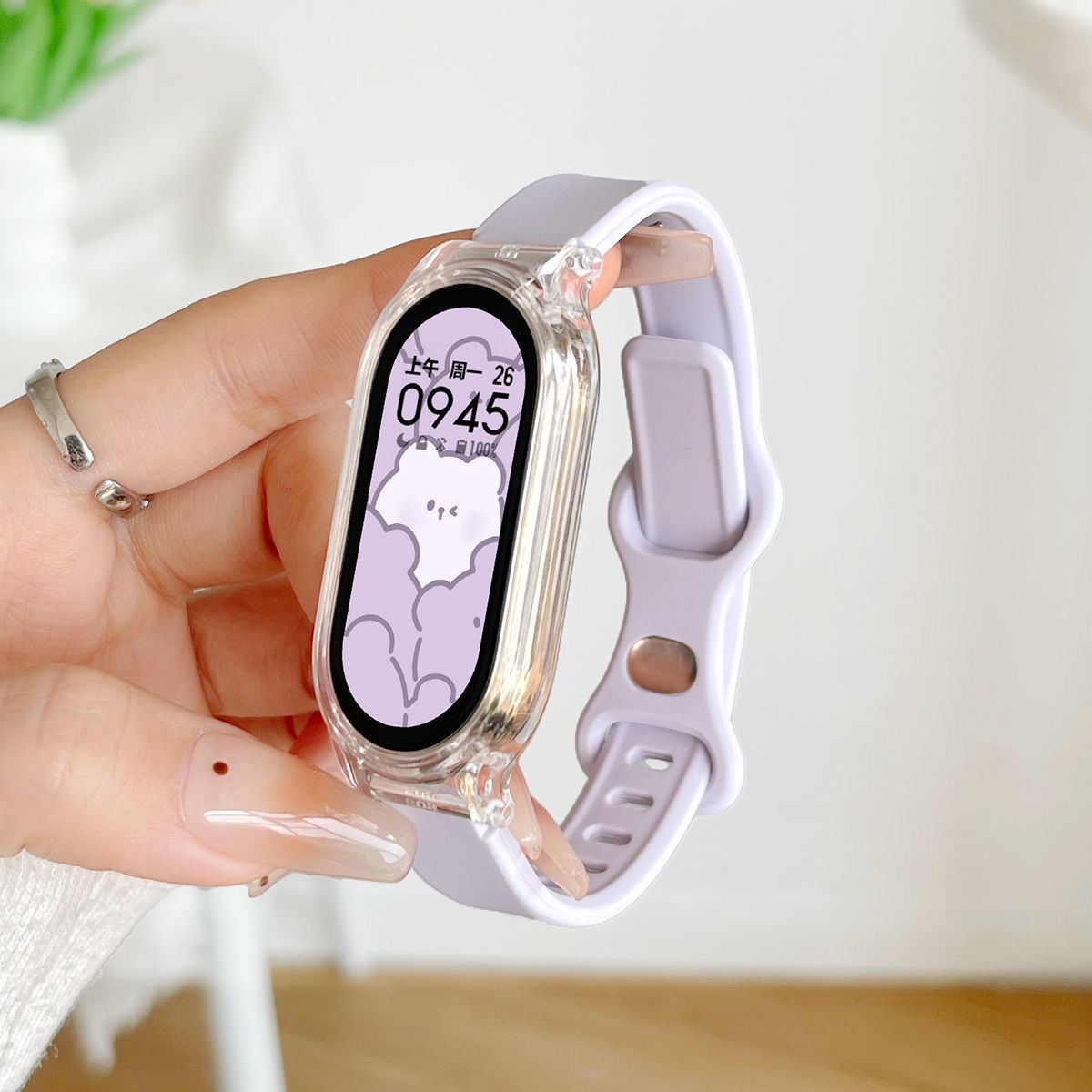 Taille fine violet brillant