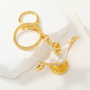 Trung Quốc Nhà cung cấp Móc Chìa Khóa Aladdin đèn vật liệu kim loại men màu sắc khác nhau có sẵn - Product Image 5