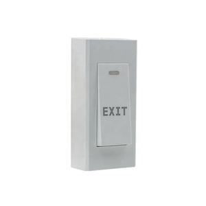 Sistema di controllo accessi intelligente apertura porta blocco blocco blocco in plastica NO / NC / COM montaggio a pressione per uscire interruttore a pulsante - Product Image 1