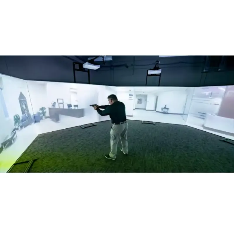 Jeu de tir au pistolet laser jeu de projection murale interactive multi-personnes tactile de haute qualité