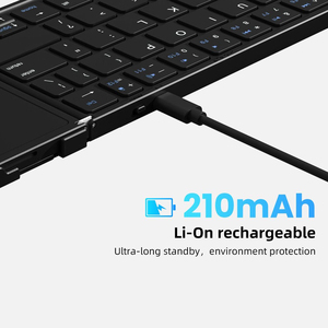 同時に接続された複数のデバイスをサポート急速充電コードレスキーボードスマートポータブルミニBluetoothワイヤレスキーボード - Product Image 4