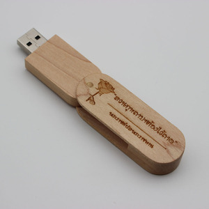 Деревянный USB-накопитель с логотипом под заказ - Product Image 3