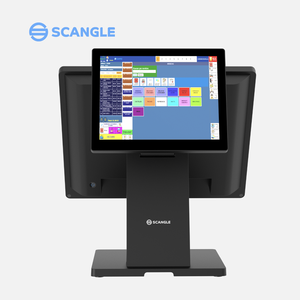 Wcangle совместимый дизайн 15 + 9,7 дюймов Windows/Android POS терминал с быстрым обслуживанием и предложение по низкой цене