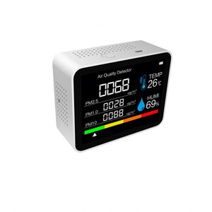 スマートセキュリティIotデバイスTuya Wifi AQIメーター空気品質センサーPM2.5 & PM10検出器LCDディスプレイ付きCO2検出器 - Product Image 4