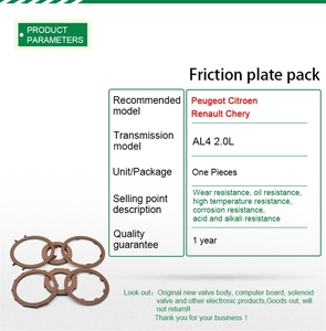 The New Hot <strong>AL4</strong> Automatic Transmission Friction <strong>Kit</strong> 2.0 <strong>Al4</strong> Automatic Gearbox <strong>Al4</strong> <strong>Dpo</strong> Transmission Gearbox - Product Image 5