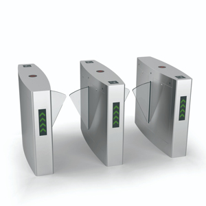 Eissolution EI-Y004S çift çip kanatlı bariyer turnike kapısı yüksek trafik alanları için ağır güvenli QR kod girişi - Product Image 1
