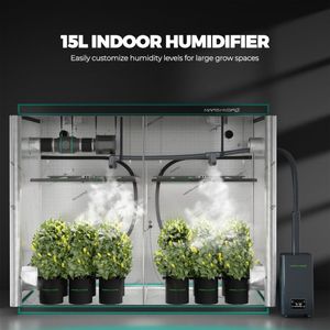 Humidificador grande Mars Hydro 15L para plantas con sensor ultrasónico de humedad y temperatura de niebla fría y control remoto - Product Image 2