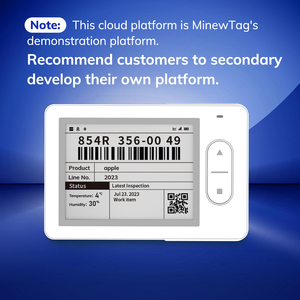 MinewTag E Ink Display Smart Electronic Waybill Ubicación 4G Monitor inalámbrico Registrador DE DATOS Sensor de temperatura y humedad - Product Image 6