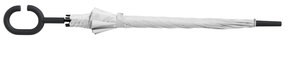 热卖便宜纯白色空白直接促销广告伞 C 手柄，paraguas blancos - Product Image 2
