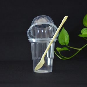 Tek kullanımlık 4oz <span class=keywords><strong>8oz</strong></span> Mini Pla PP Pet dondurma plastik bardak Sundae bardak