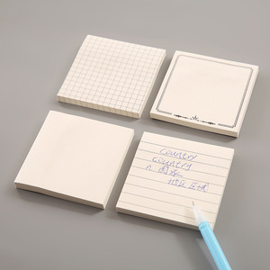 Bloc de notas adhesivas bonitas, venta directa de fábrica, línea de cuadrícula personalizada, Bloc de notas adhesivas en blanco - Product Image 1