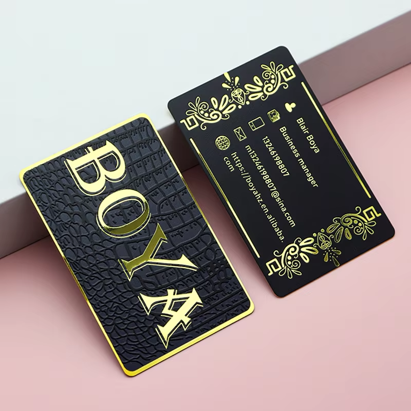 Mirror gold business card B