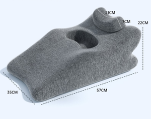 Adjustable Cooling Fabric Face Down Pillow Custom <strong>Sleep</strong> on Stomach Office Memory Foam Pillow Face Down Ergonomic Position Pillow - Product Image 4