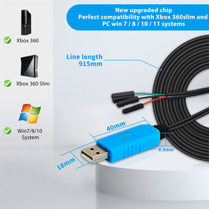 PL2303TA <strong>USB</strong> to TTL Download Cable RS232 <strong>Serial</strong> <strong>Console</strong> Debug Cable for <strong>Raspberry</strong> <strong>PI</strong> Emulators and Programmers' Accessory