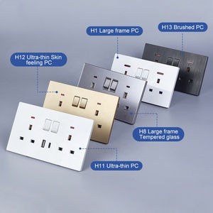Uk <strong>Socket</strong> Normal Universal <strong>Multi</strong> <strong>Function</strong> Wall Power Switched <strong>3</strong> Pin 13 Amp Double <strong>Socket</strong> - Product Image 2