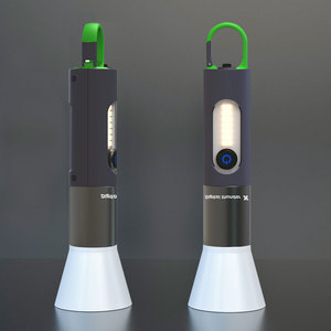Portachiavi multifunzione per esterni, luce di emergenza per campeggio, ricarica USB, torcia a LED impermeabile, torcia a luce forte - Product Image 5