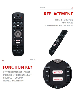 รีโมโต้ควบคุมระยะไกลสำหรับ TV Chino ของแท้รีโมทคอนโทรล ZY38101บลูทูธใช้จากระยะไกล - Product Image 4