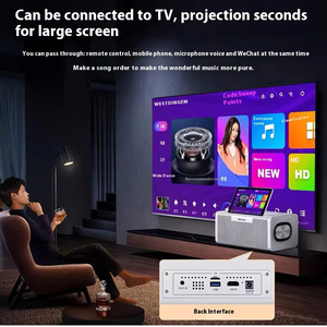 All-in-One <strong>Portable</strong> Smart Android System Party Speaker Home <strong>KTV</strong> Mini Machine Karaoke Player with 2 Wireless Microphone - Product Image 6