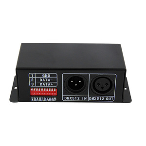 BC-802-2812 DMX 解码器 DMX 到 SPI 转换器 ws2812b led灯 DMX 512 rgb 解码器控制器用于 TM1809 UCS1909 UCS1912 UCS2903