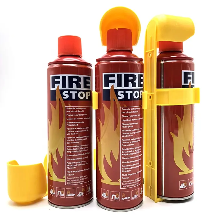 Großhandel Fire Fighting Foam Red 500ml Schaum Spray Feuers topp für Auto Mini Feuerlöscher