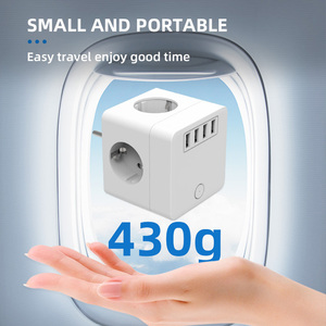 Adattatore da viaggio elettrico più recente per presa di prolunga usb adattatore da viaggio universale con presa presa tipo-C 4USB EU - Product Image 2