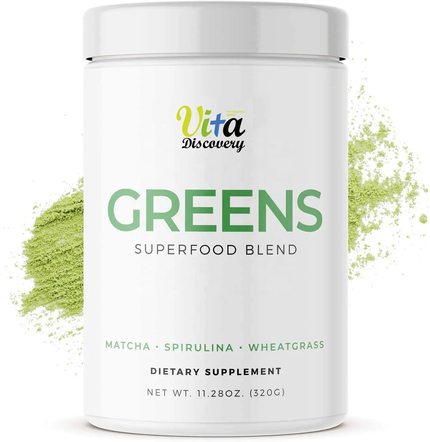 Private Label Greens Superfood Powder with Super Green Mixed Veggie Ingredients for Immune Support Supplement