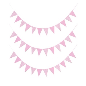 Festival Fiesta Decoración Feliz cumpleaños Decorativo Colgante Cadena Bunting Colorido Triángulo Bandera Banner - Product Image 4