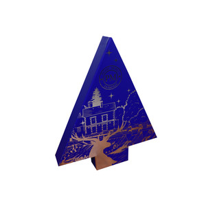可回收的圣诞树形状纸盒带聚氯乙烯插件的巧克力盒 - Product Image 6