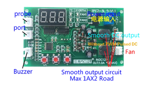 DC 12V 2 CH <strong>PWM</strong> Digital DC Motor Speed <strong>Controller</strong> Governor Fan Thermostat <strong>Temperature</strong> Control Switch NTC Sensor Buzzer