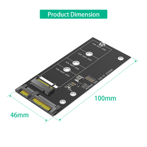 M.2อแดปเตอร์การ์ดอะแดปเตอร์ NGFF เป็น SATA คีย์ B & M SSD แปลง M2 NGFF เป็นไดรเวอร์2.5นิ้ว SATA III - Product Image 4