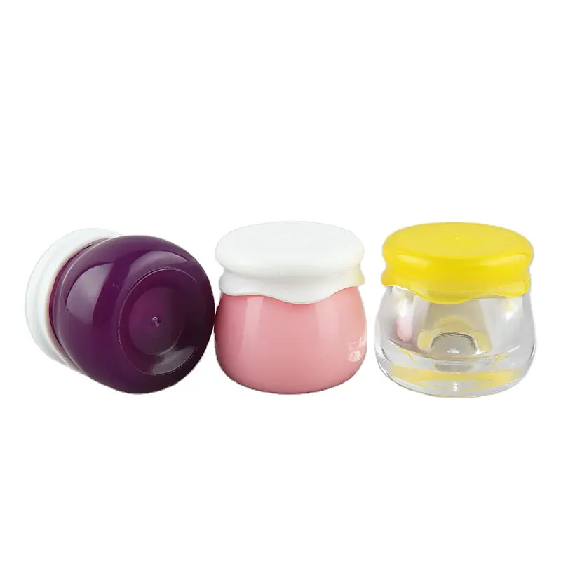 10G Mini Size Bunte Hautpflege behälter und Verpackung Leere schöne kleine Gläser für Frucht marmelade Körper butter Lippen balsam Honig