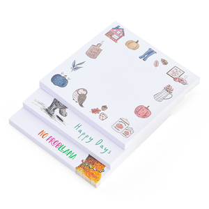 Adhesive <strong>Sticky</strong> <strong>Notes</strong> <strong>Custom</strong> <strong>Printing</strong> Logo Size Kawaii Memo Pad Customized Pattern 3X3 <strong>Sticky</strong> <strong>Notes</strong> - Product Image 2
