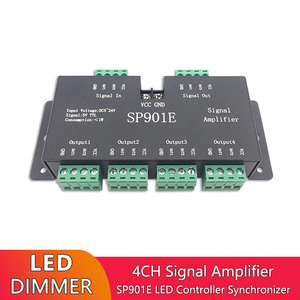 SP901E SPI усилитель сигнала ретранслятор для WS2812B WS2811 WS2813 RGB Адресуемая светодиодная Пиксельная полоса программируемая матричная панель освещения - Product Image 2