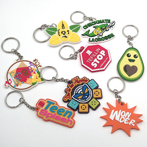 Portachiavi promozionale con Logo personalizzato morbido 2D 3D pvc portachiavi simpatico in gomma PVC Anime portachiavi - Product Image 1