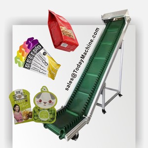 180 Degree Curve Cleated PVC Belt <strong>Conveyor</strong> System Adjustable Container <strong>Unloading</strong> Motorized Truck <strong>Loading</strong> for New Assembly Line - Product Image 6