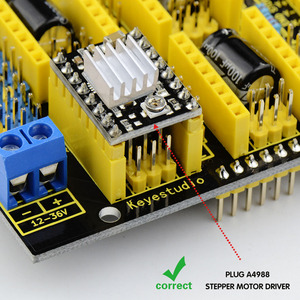 Keyestudio สำหรับ Arduino ชุด CNC /cnc SHIELD V3.0 + สำหรับ U NO R3 + 4ชิ้น A4988 driver/grbl เข้ากันได้