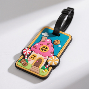 Bán buôn biểu tượng tùy chỉnh du lịch cao su TAG Silicone nhãn ID mềm PVC hành lý Tag cho túi - Product Image 6