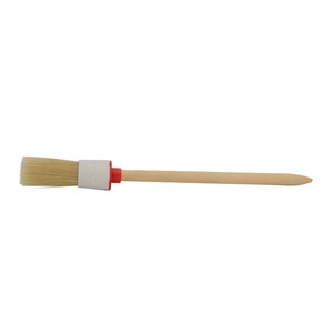 Free Sample Pure Bristle Round <strong>Brush</strong> with Wooden Handle - Product Image 4