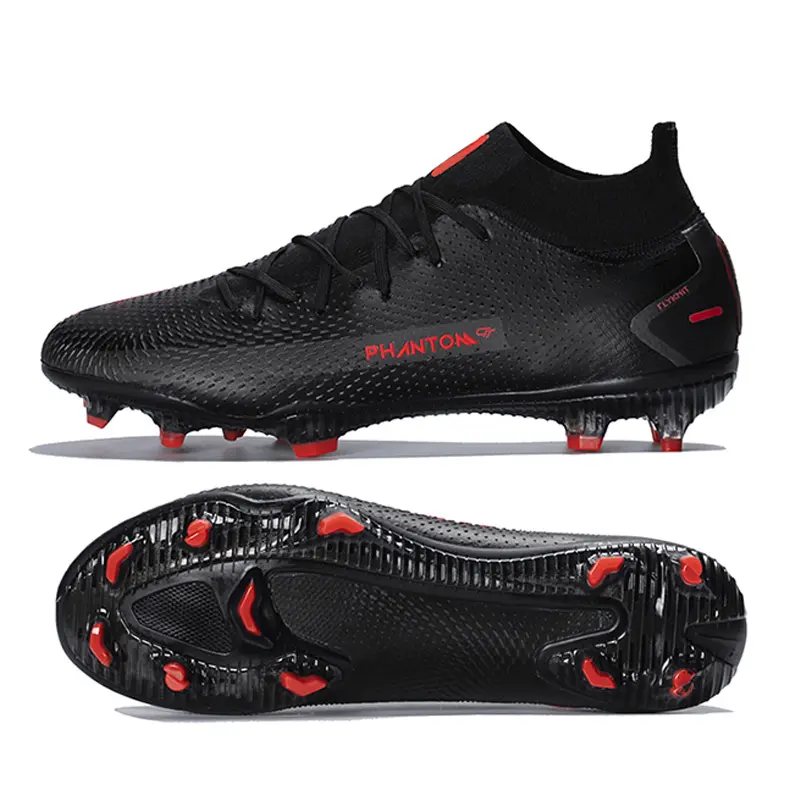 Scarpe da calcio alla caviglia alta di nuovo arrivo phamtom superflyers tacchetti da calcio in erba scarpe da calcio da allenamento di design più popolari