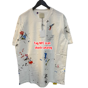 2024 Summer DeptブランドプラスサイズTシャツメンズレジャー3D印刷ピュアコットンギャラリーTシャツ