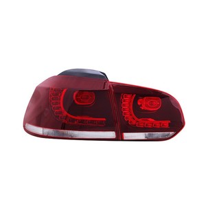 09-12 Golf 6 arka lambası meclisi için uygun yüksek 6/GTI/R20 arka lambası modifiye LED sürüş işık akış dönüş fren sinyal ışığı - Product Image 6