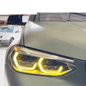 Oto araba aksesuarları X3 X4 sarı DRL modülü LED melek gözler farlar için BMW F97 F98 G01 G02 LED kafa lambası CSL DRL modülü - Product Image 2
