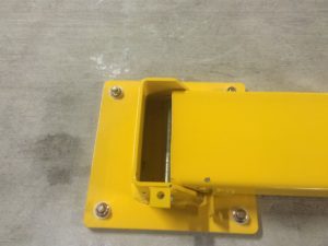 道路屏障热浸金属方柱安全安全固定可锁定折叠街道折叠柱系缆柱车道