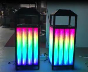 2021pretty LED Garbage/ Trash <strong>Bin</strong> with RGB Colorful Lights in Garden and bar - Product Image 3