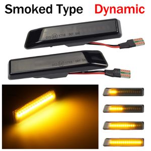 ไฟสัญญาณเลี้ยว LED แบบไดนามิกสำหรับรถ X5 E53 3ชุด E36รถยนต์12V ไฟกระพริบอัตโนมัติ - Product Image 4