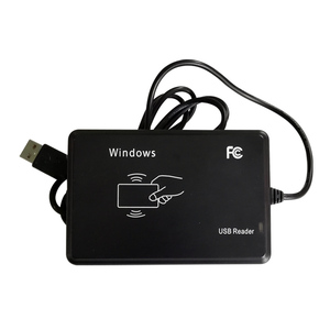 เครื่องอ่านและเขียนการ์ด RFID สีดำตั้งโต๊ะขนาด125กิโลเฮิรตซ์/13.56เมกะเฮิรตซ์สำหรับควบคุมการเข้าออก - Product Image 4